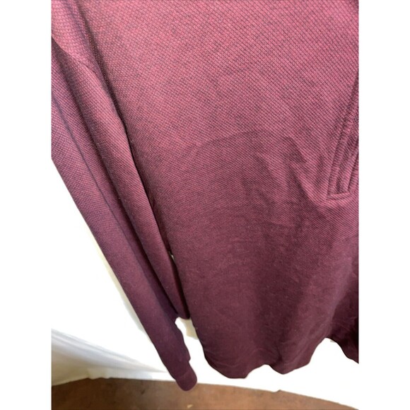 Hart Schaffner Marx Men’s LS Golf Sweat Shirt Size Large Burgundy Athleisure - Picture 6 of 12